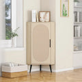 Meuble d'angle, porte en rotin, tables d'angle autoportantes pour petits espaces, étagère d'angle pour salon, cuisine, chambre