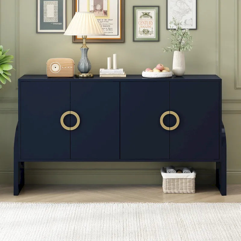 Meuble de rangement de 33,80 po H avec tablettes réglables