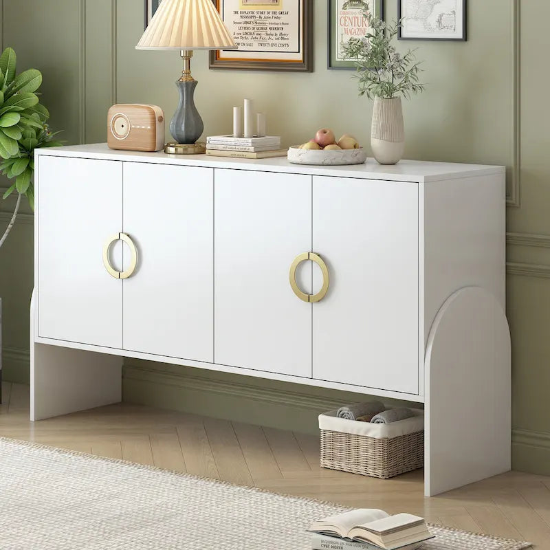 Meuble de rangement de 33,80 po H avec tablettes réglables