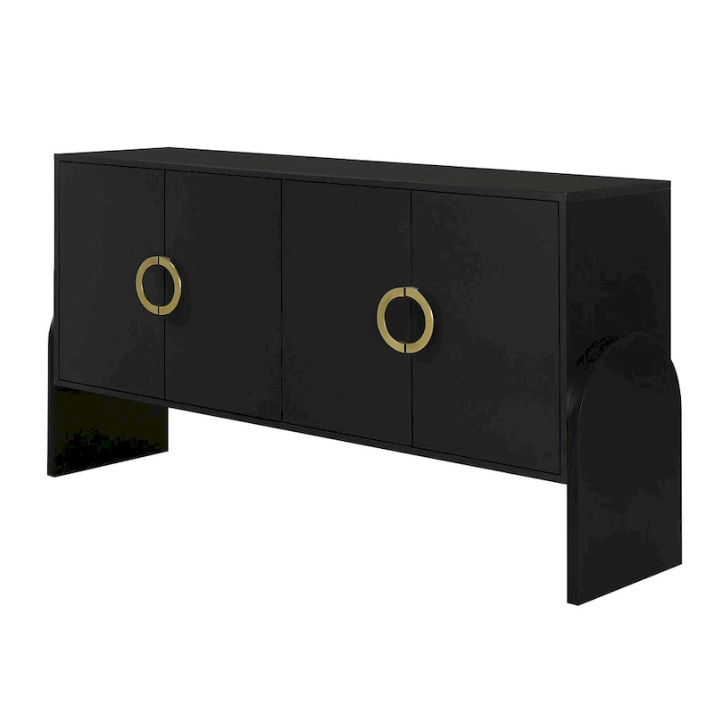 Meuble de rangement de 33,80 po H avec tablettes réglables
