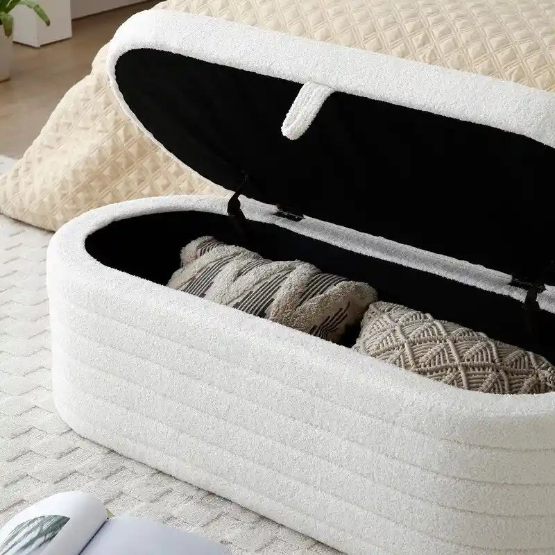 Banc de lit 45,67 po avec rangement