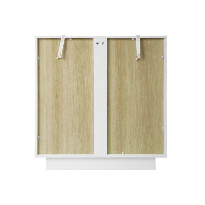 2 meubles de rangement avec portes vitrées pour le salon, la salle à manger et le bureau