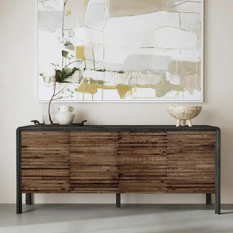 Buffet 4 portes Classic Home Elodie - 79Wx17Dx34H