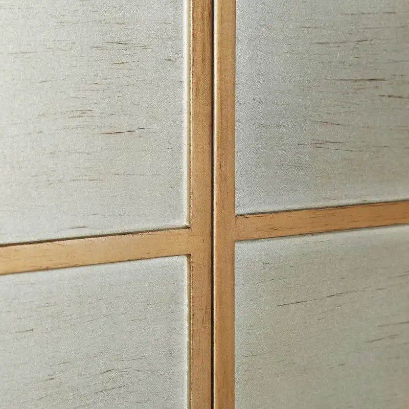 Delcey Meuble d'appoint moderne du milieu du siècle à 2 portes Buffet Brossé Laiton Étagère de rangement pour Salon/Salle à manger