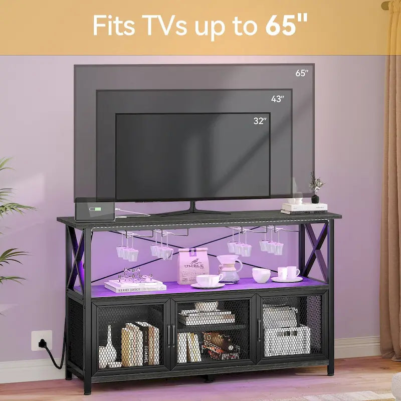 Moasis 55 Meuble Bar à Vin Industriel pour Café - 139,9 L x 39,9 W x 84,8 H centimètres