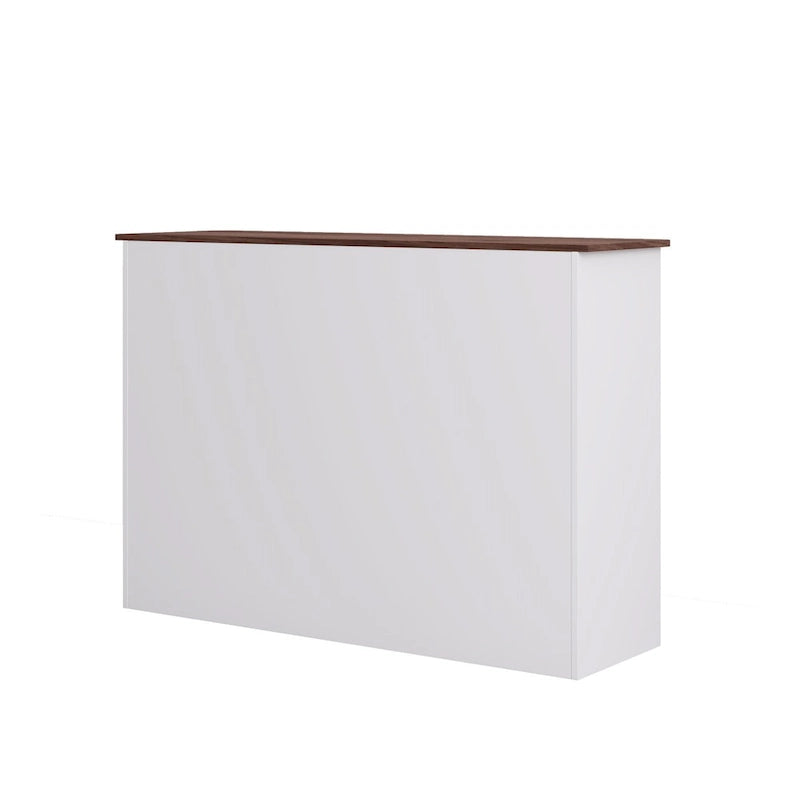 Buffet de rangement moderne avec 2 tiroirs et 4 portes pour salon, salle à manger, cuisine, bar à café, en blanc