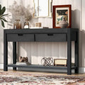 Console d'entrée pour couloir et salon avec 2 tiroirs et 1 étagère