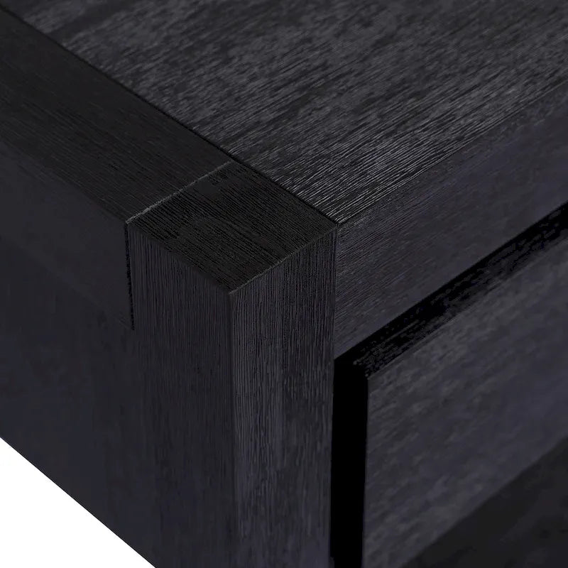 Console d'entrée pour couloir et salon avec 2 tiroirs et 1 étagère