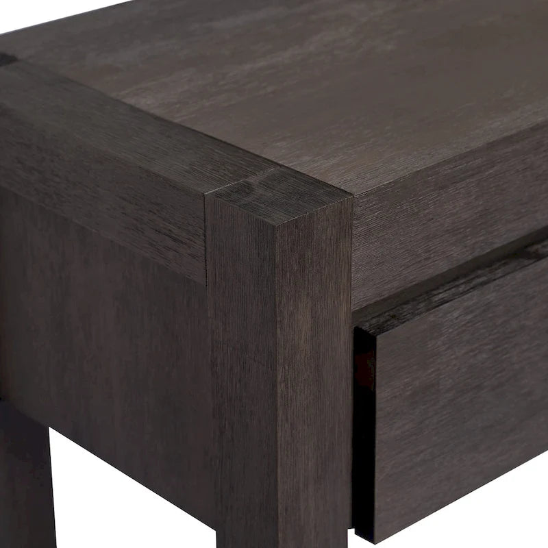 Console d'entrée pour couloir et salon avec 2 tiroirs et 1 étagère