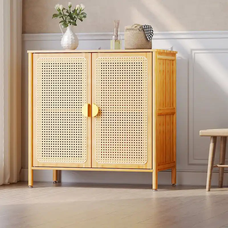Buffet de rangement 2 portes VredHom - 81 cm (L) * 41 cm (P) * 79 cm (H)