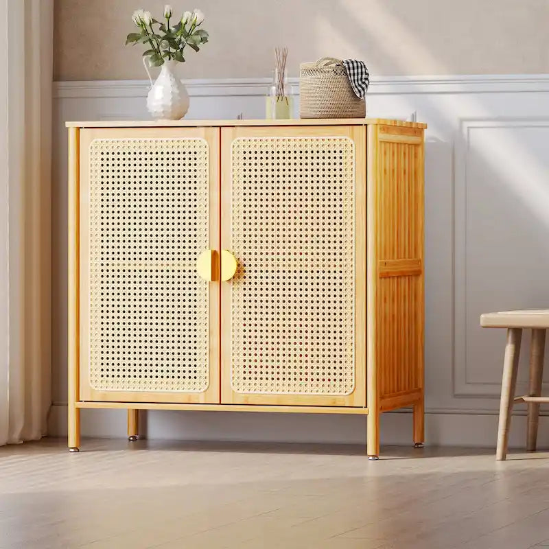 Buffet de rangement 2 portes VredHom - 81 cm (L) * 41 cm (P) * 79 cm (H)