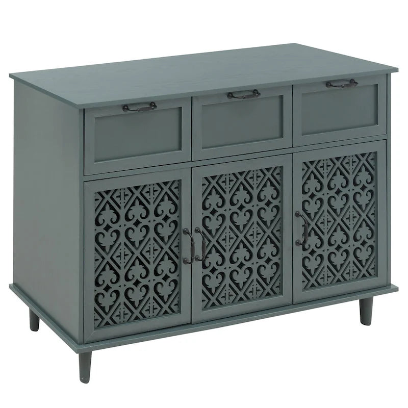 Meuble 3 portes 3 tiroirs American Furniture adapté pour chambre à coucher - N/D