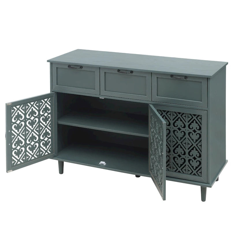 Meuble 3 portes 3 tiroirs American Furniture adapté pour chambre à coucher - N/D