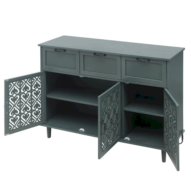 Meuble 3 portes 3 tiroirs American Furniture adapté pour chambre à coucher - N/D