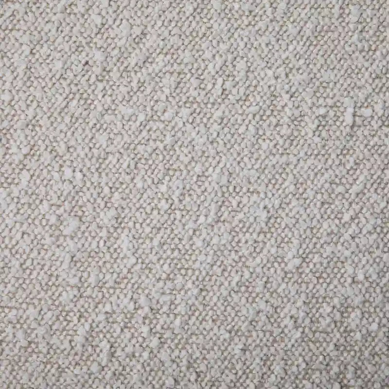 Banc rond Shawn Boucle avec pied rond demi-lunette, blanc cassé