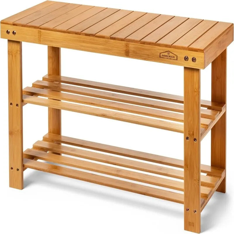 Banc à chaussures 3 niveaux - 11P x 27,6L x 17,7H