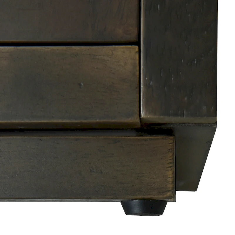 Enfilade Classique Moderne 4 Portes avec Rangement Ouvert et Étagères Réglables