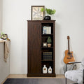 Armoire de rangement avec portes de grange, en bois rustique, buffet de cuisine, organisateur coulissant, meuble de rangement avec tiroirs et étagères