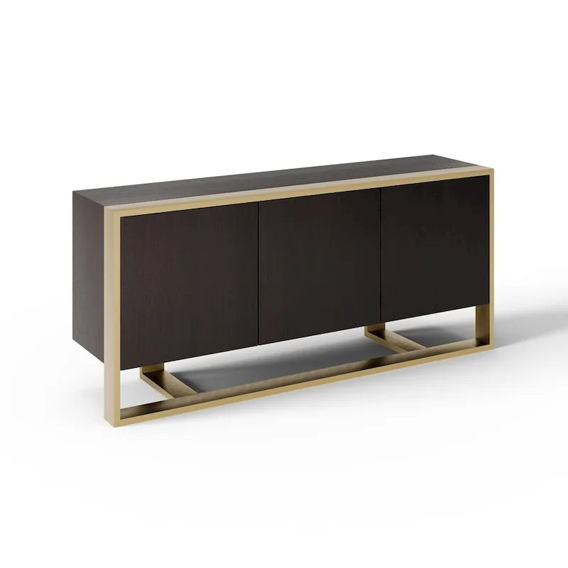 Buffet Modrest Fauna Moderne en Wengé et Laiton