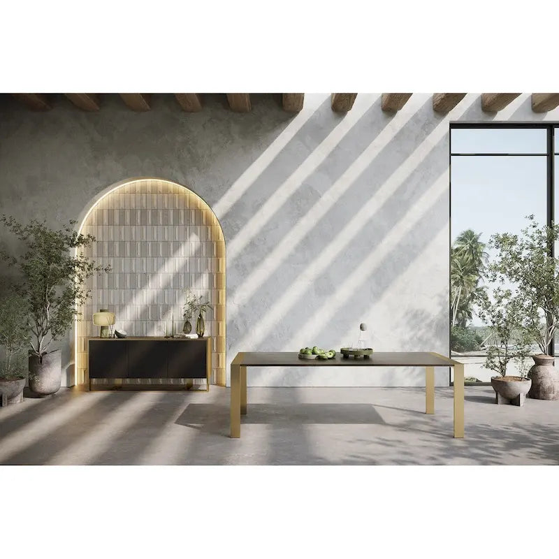 Buffet Modrest Fauna Moderne en Wengé et Laiton