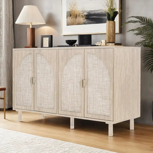 Armoire 4 portes, convient pour chambre à coucher, salon, bureau