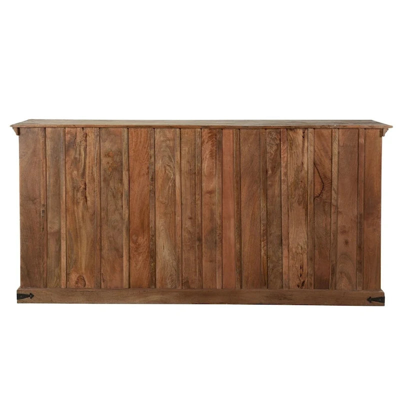 Timbergirl Buffet en bois massif avec 4 portes - 89