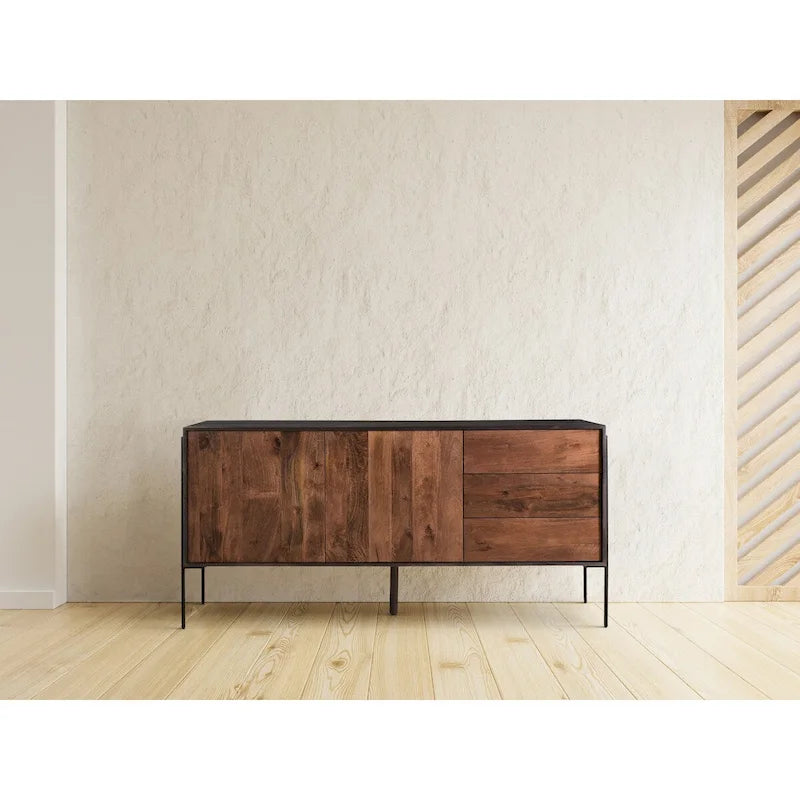 Buffet Macari Tavlov en bois de manguier massif
