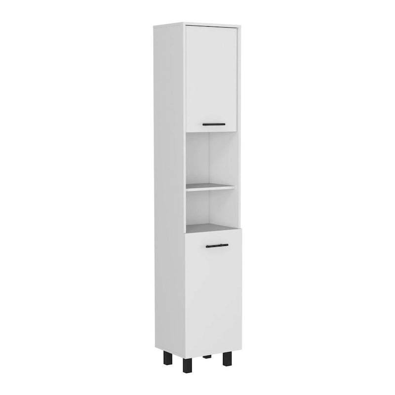 Meuble de cuisine Almada, trois étagères intérieures, finition blanche, haute qualité et durable