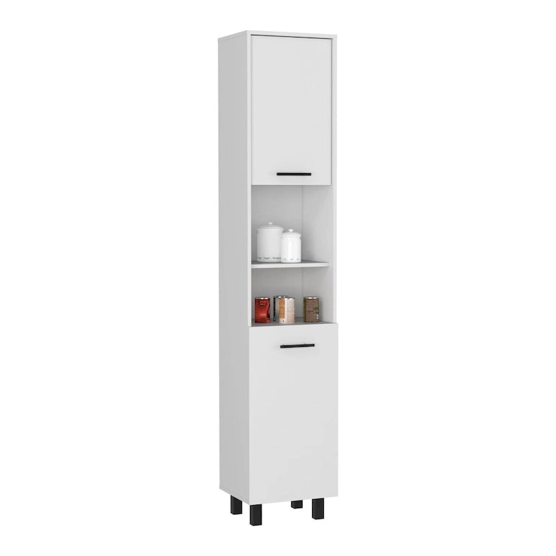 Meuble de cuisine Almada, trois étagères intérieures, finition blanche, haute qualité et durable