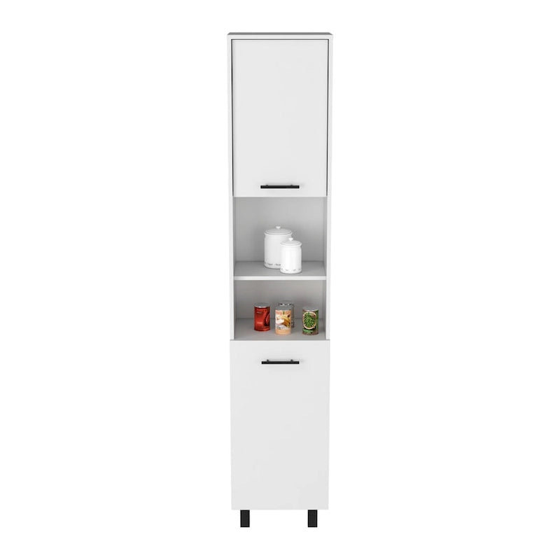 Meuble de cuisine Almada, trois étagères intérieures, finition blanche, haute qualité et durable
