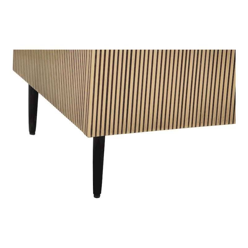 Buffet Art Déco Aurelle Home en laiton 2 portes