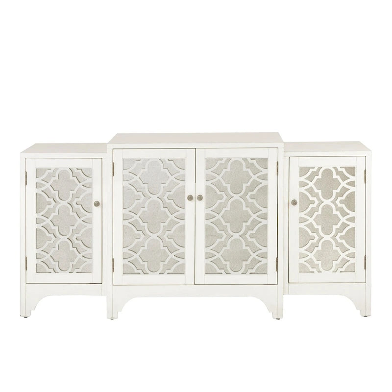 Madison Park Nevaeh Crème Quatrefoil Bahut de Salle à Manger