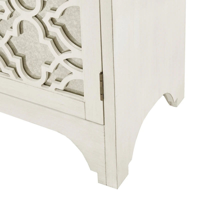 Madison Park Nevaeh Crème Quatrefoil Bahut de Salle à Manger