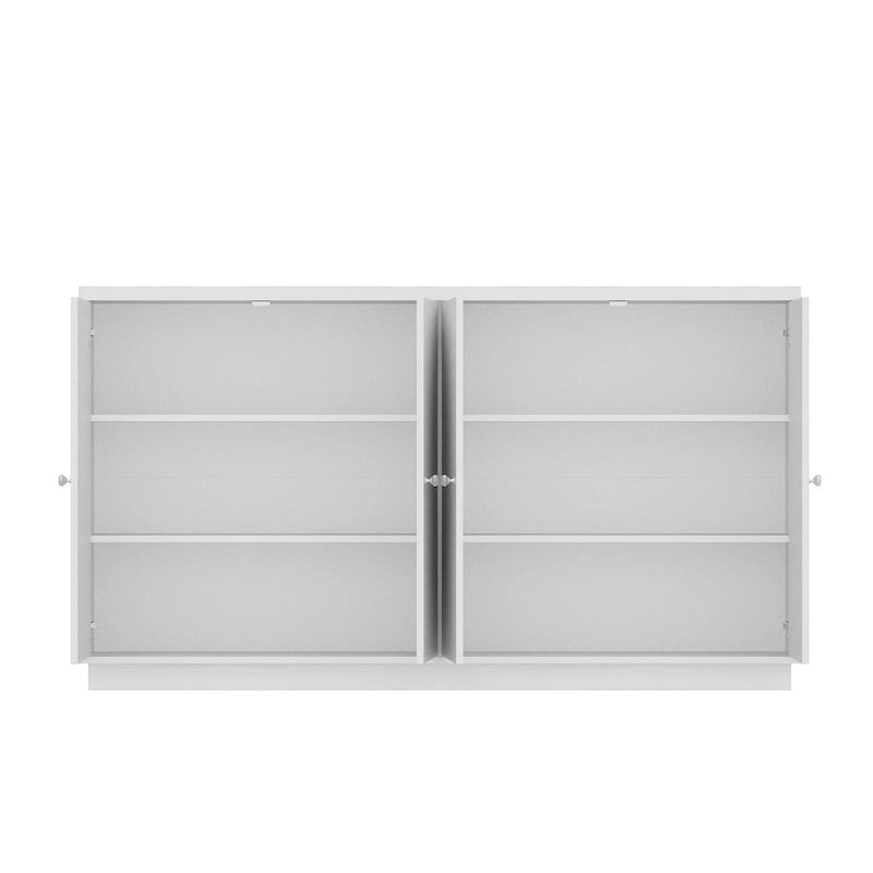 Bahut blanc avec de nombreux compartiments de rangement pour la maison moderne - 63