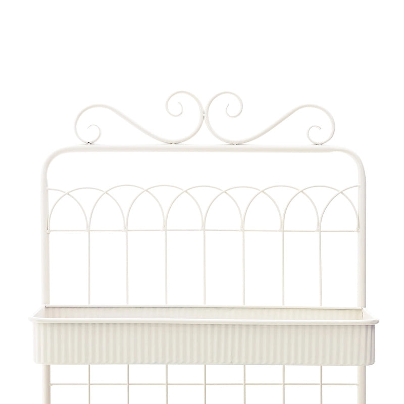 Glitzhome Étagère à 3 niveaux 68H, Support pour plantes en métal noir, Étagère de cuisine, Rangement multifonctionnel pour l'intérieur et l'extérieur