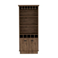 Meuble bar pour cuisine, salle à manger, salon, marron foncé