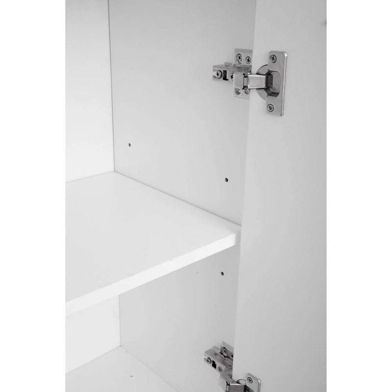 Armoire de rangement verticale pour linge de bain, blanche
