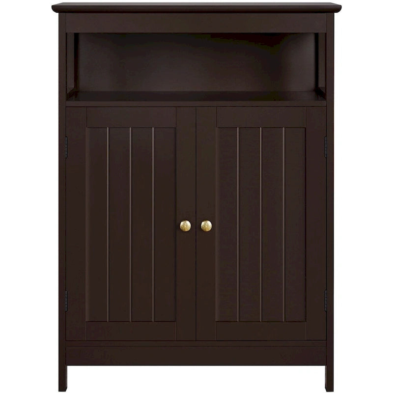 Meuble de rangement de salle de bain Yaheetech avec étagère réglable Meuble bas