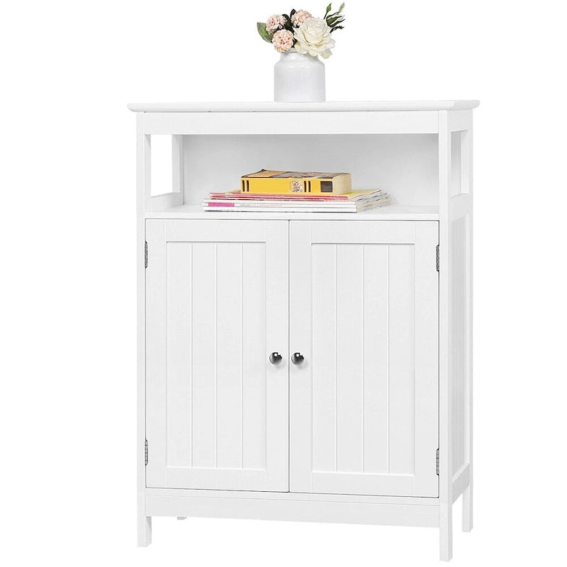 Meuble de rangement de salle de bain Yaheetech avec étagère réglable Meuble bas