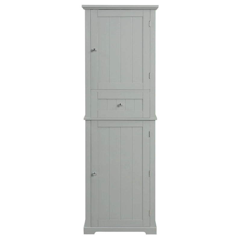 Armoire à linge avec tiroir et étagère réglable, 22 po l. x 11 po P x 67,3 po H