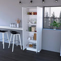 Armoire à linge sur pied avec 5 étagères L 60 cm x H 180,5 cm