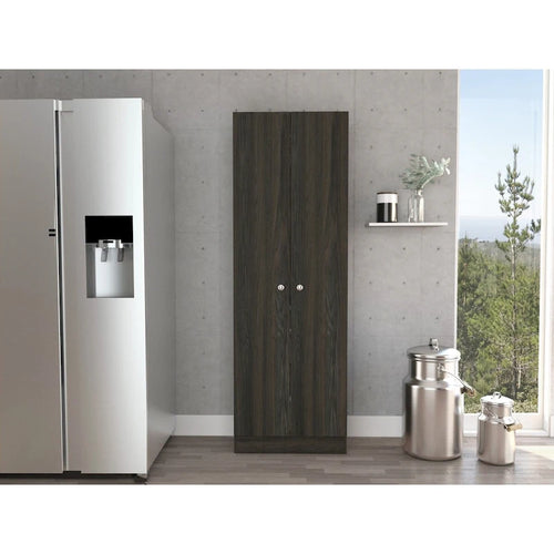 Armoire à linge sur pied avec 5 étagères L 60 cm x H 180,5 cm