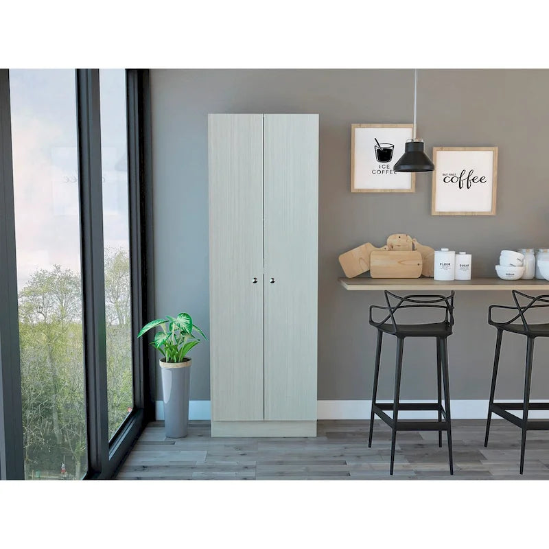Armoire à linge sur pied avec 5 étagères L 60 cm x H 180,5 cm