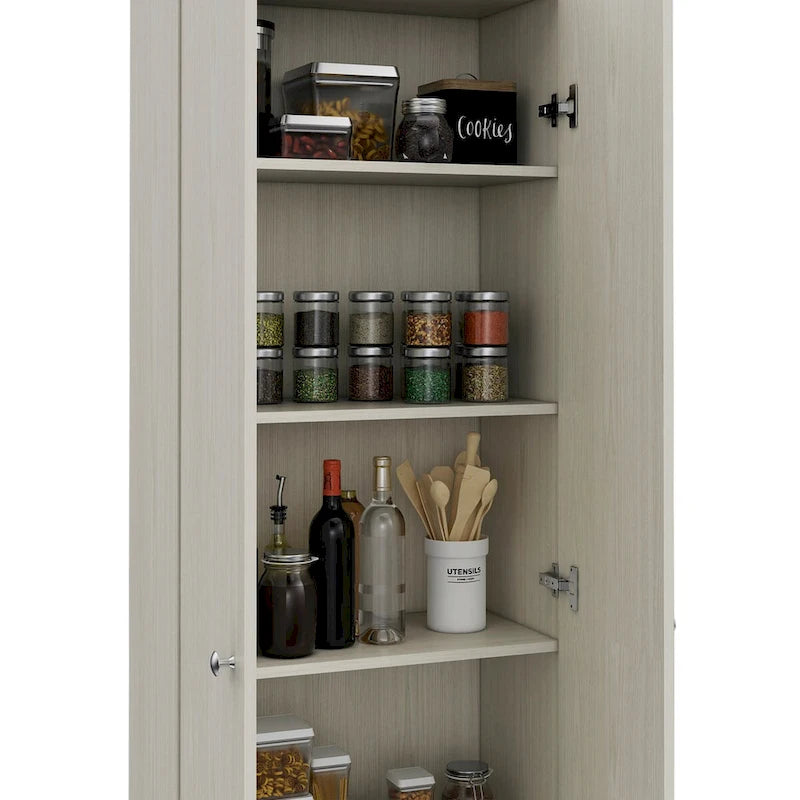 Armoire à linge sur pied avec 5 étagères L 60 cm x H 180,5 cm