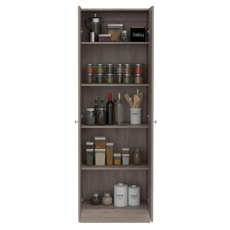 Armoire à linge sur pied avec 5 étagères L 60 cm x H 180,5 cm
