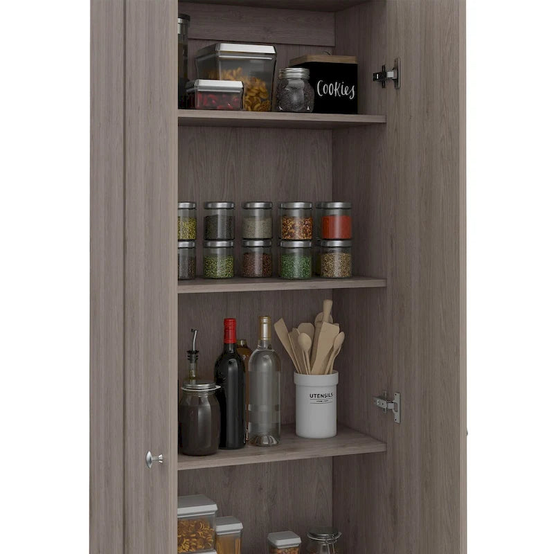 Armoire à linge sur pied avec 5 étagères L 60 cm x H 180,5 cm