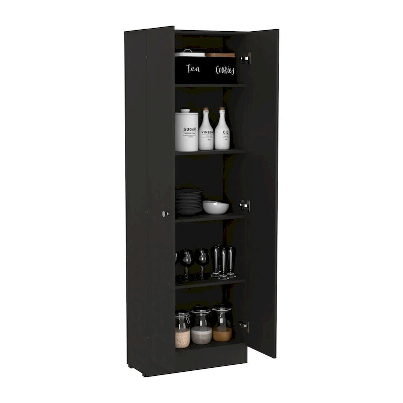 Armoire à linge sur pied avec 5 étagères L 60 cm x H 180,5 cm