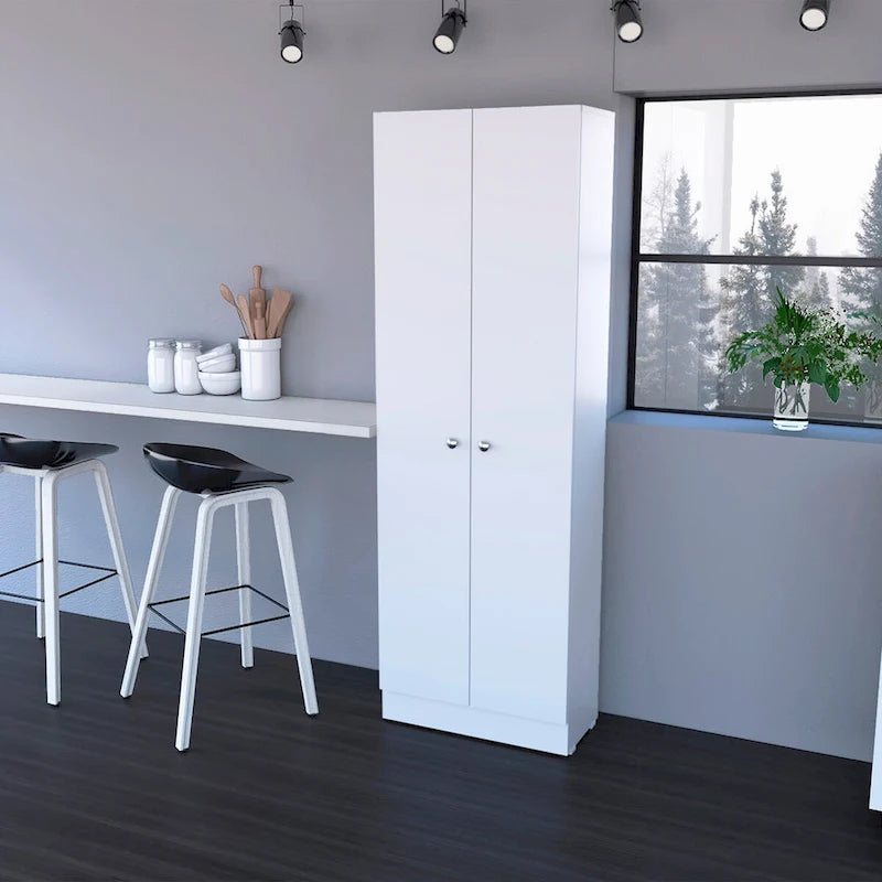 Armoire à linge sur pied avec 5 étagères L 60 cm x H 180,5 cm