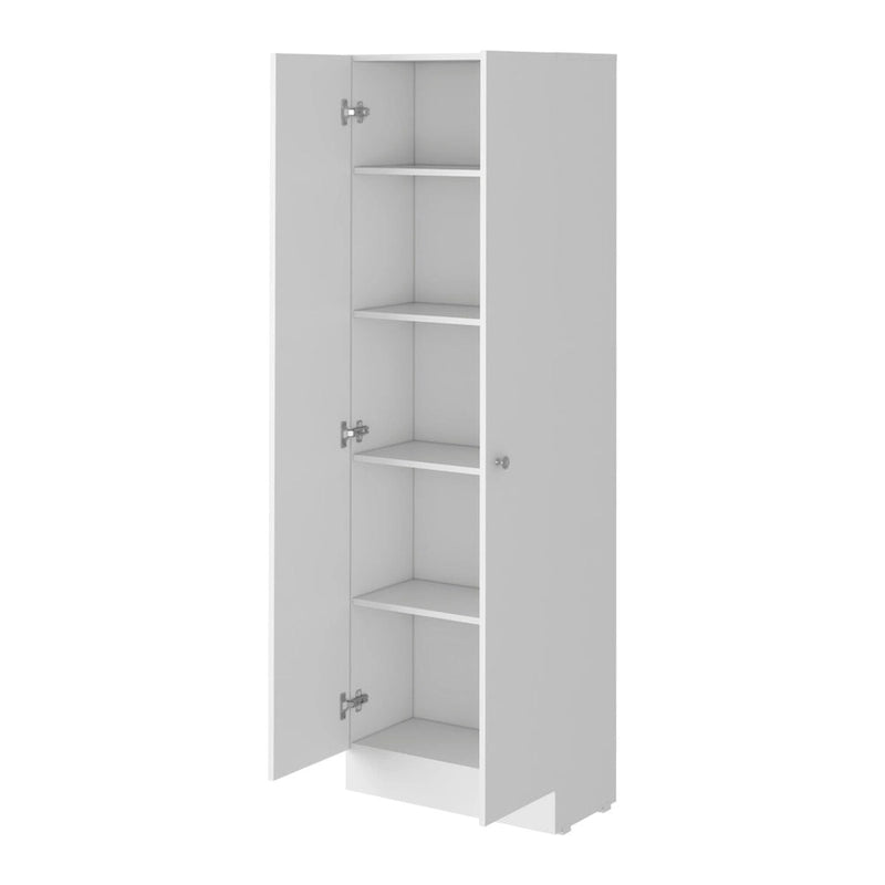 Armoire à linge sur pied avec 5 étagères L 60 cm x H 180,5 cm