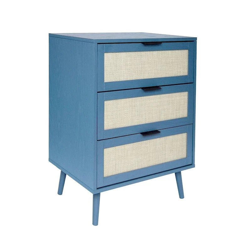 Table de chevet avec 3 tiroirs pour chambre et salon - N/A